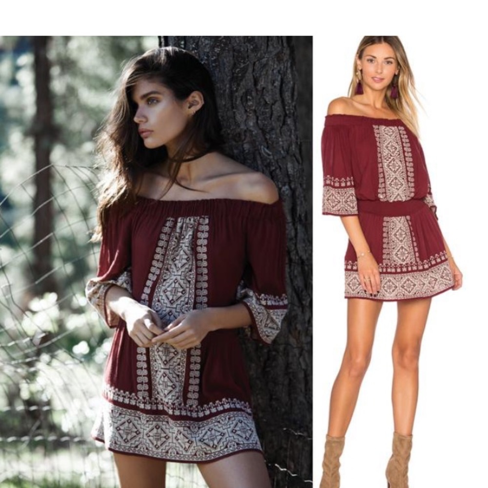Tularosa mini dress romper coverup off shoulder S